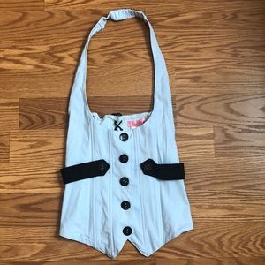 Baby Blue Halter Corset